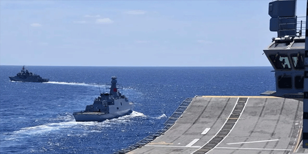 TCG Anadolu'dan NATO tatbikatında gövde gösterisi