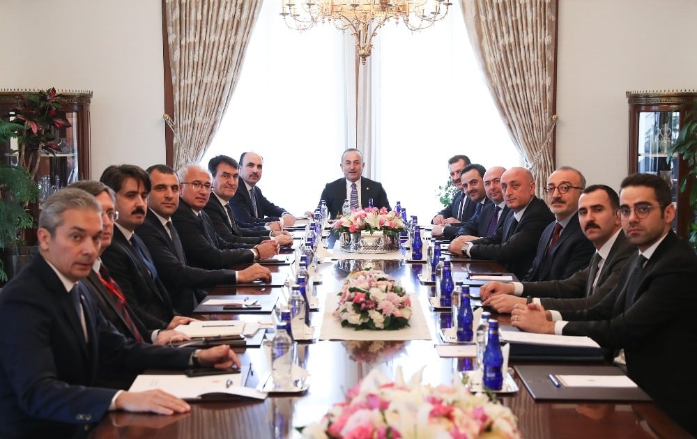 TDBB Başkanı Altay, Bakan Çavuşoğlu’nu ziyaret etti 