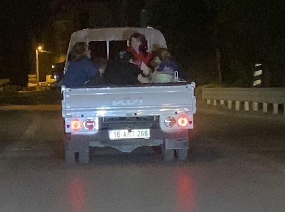 Tehlikeli yolculuk böyle görüntülendi