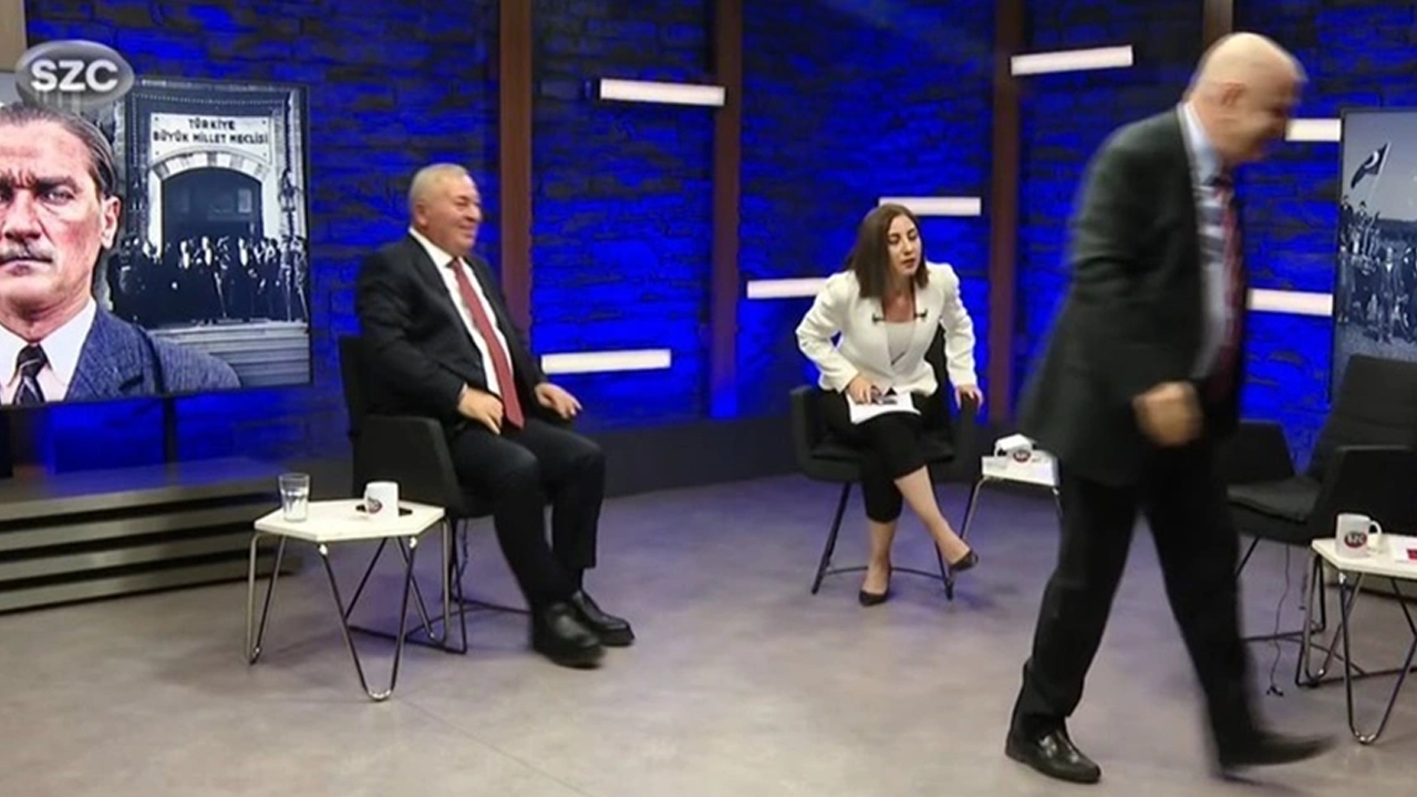 Tek bir günü şov yapmadan geçmiyor! CIA Türkiye Şefi Ümit Özdağ canlı yayını terk etti