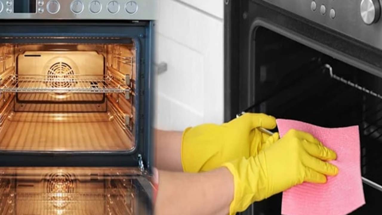 Tek bir malzeme fırındaki inatçı yağları söküp atıyor