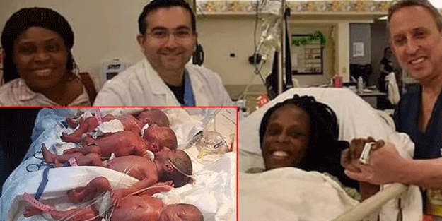 Tek seferde 9 doğurmuştu! Ülkesine döndü