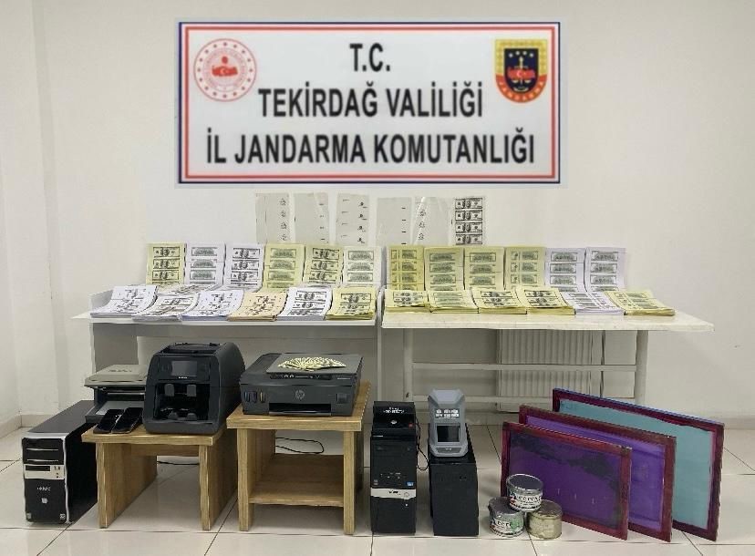 Tekirdağ merkezli 3 milyon dolarlık sahte para operasyonu: Örgüt lideri dahil 6 kişi tutuklandı