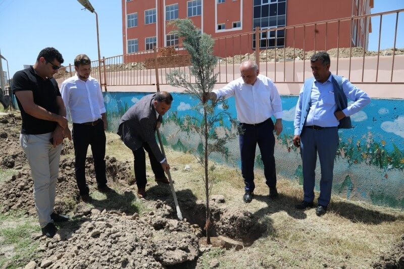 Tekirdağ’da 125 çam fidanını toprakla buluşturdular 