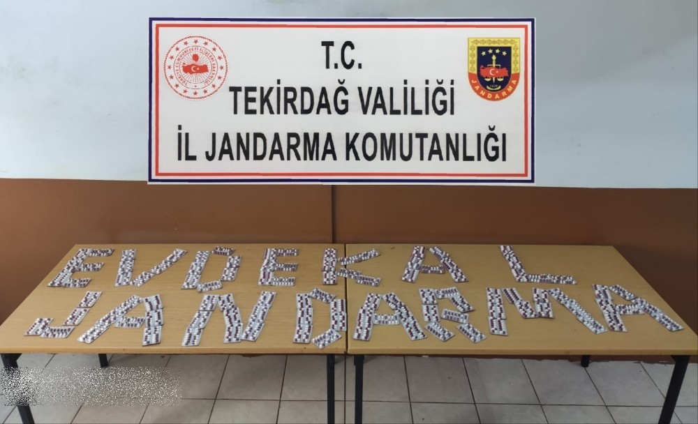 Tekirdağ’da 560 adet uyuşturucu hap ele geçirildi 