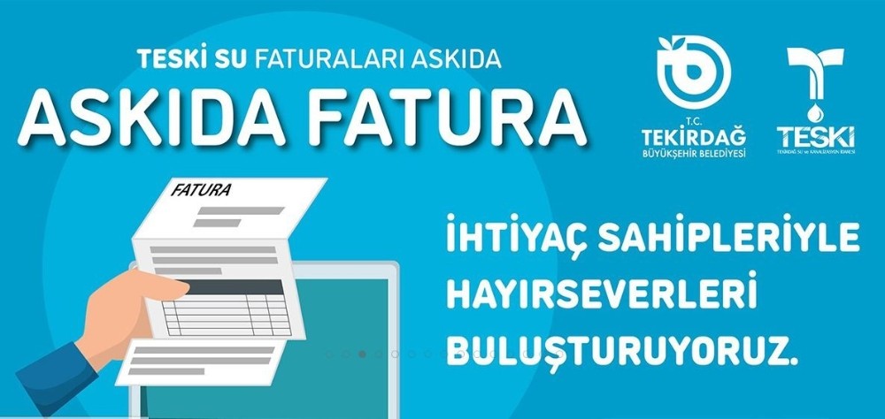 Tekirdağ’da askıda su faturası uygulaması 