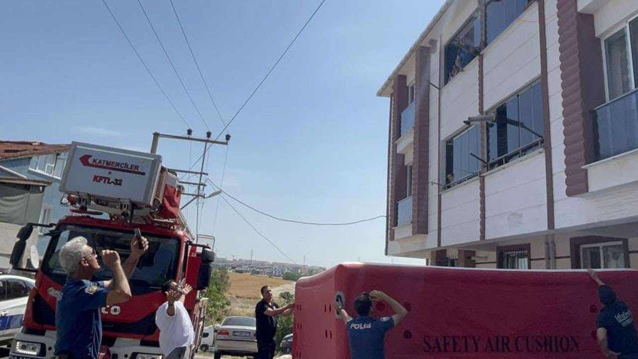 Tekirdağ’da baba dehşeti! 4 aylık bebeği rehin aldı