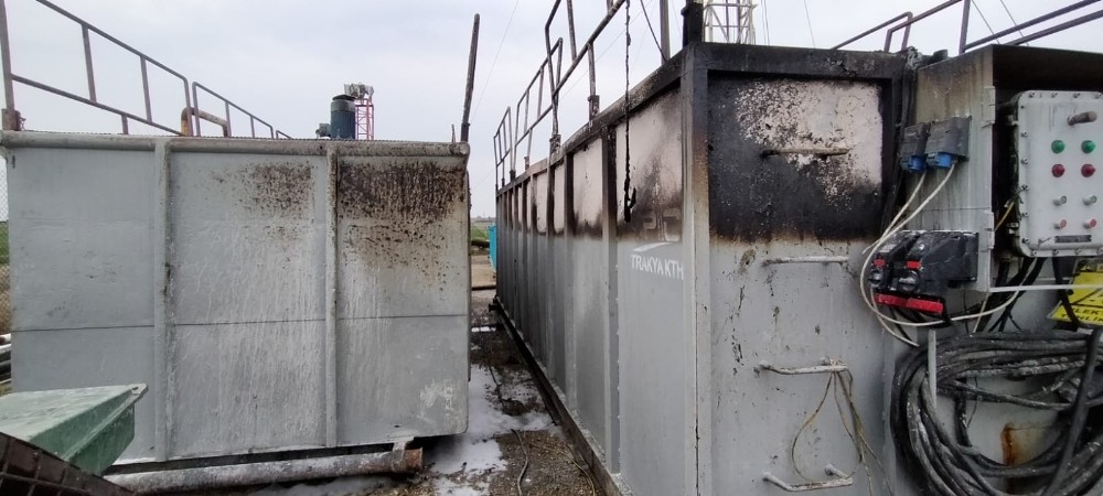 Tekirdağ’da doğal gaz kuyusunda yangın: 1 yaralı 