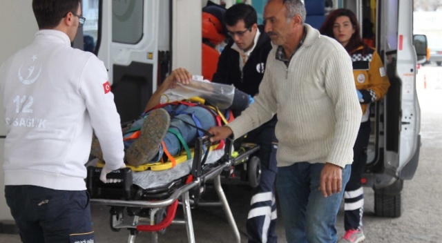 Tekirdağ'da inşaat işçisi 3 metre yüksekten düştü