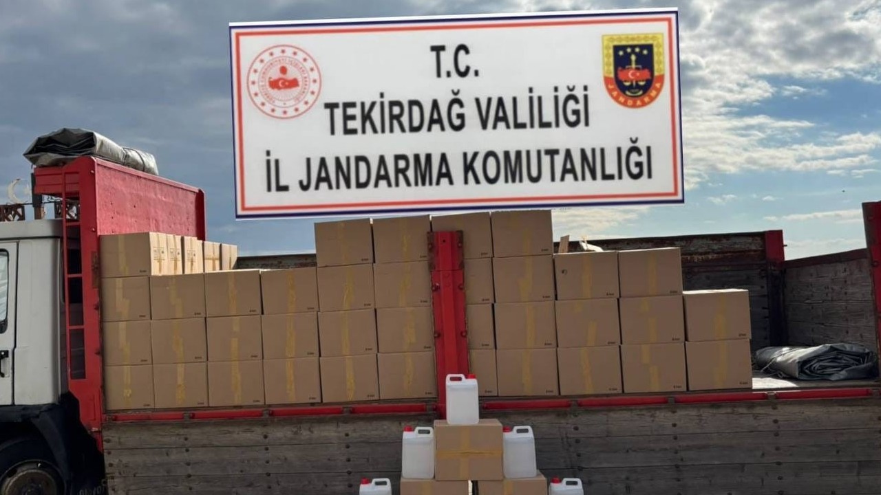 Tekirdağ’da kaçak alkol ve tütün operasyonu