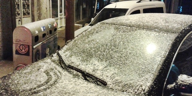 Tekirdağ’da kar yağışı başladı