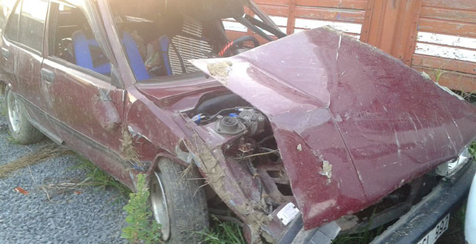 Tekirdağ'da otomobil takla attı: 1 kişi yaralı