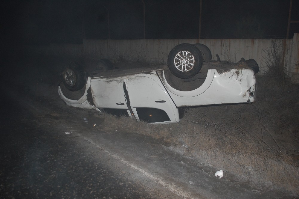 Tekirdağ’da pikap takla attı: 1 yaralı 
