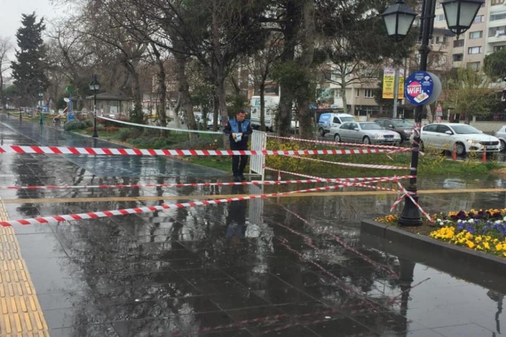 Tekirdağ’da sahil korona salgını nedeniyle yürüyüşe kapatıldı 
