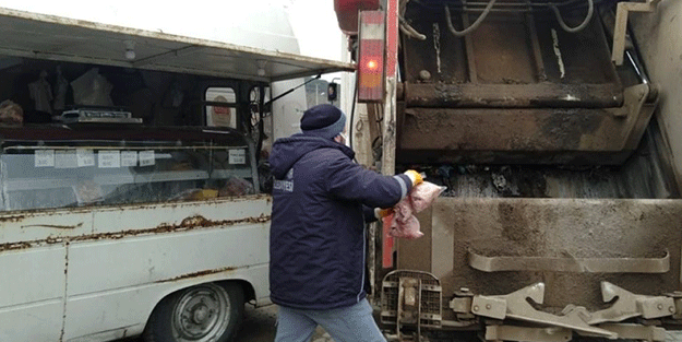 Tekirdağ'da seyyar satılan etler imha edildi