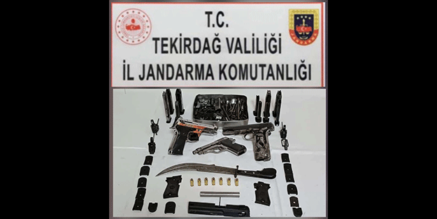 Tekirdağ’da silah operasyonu