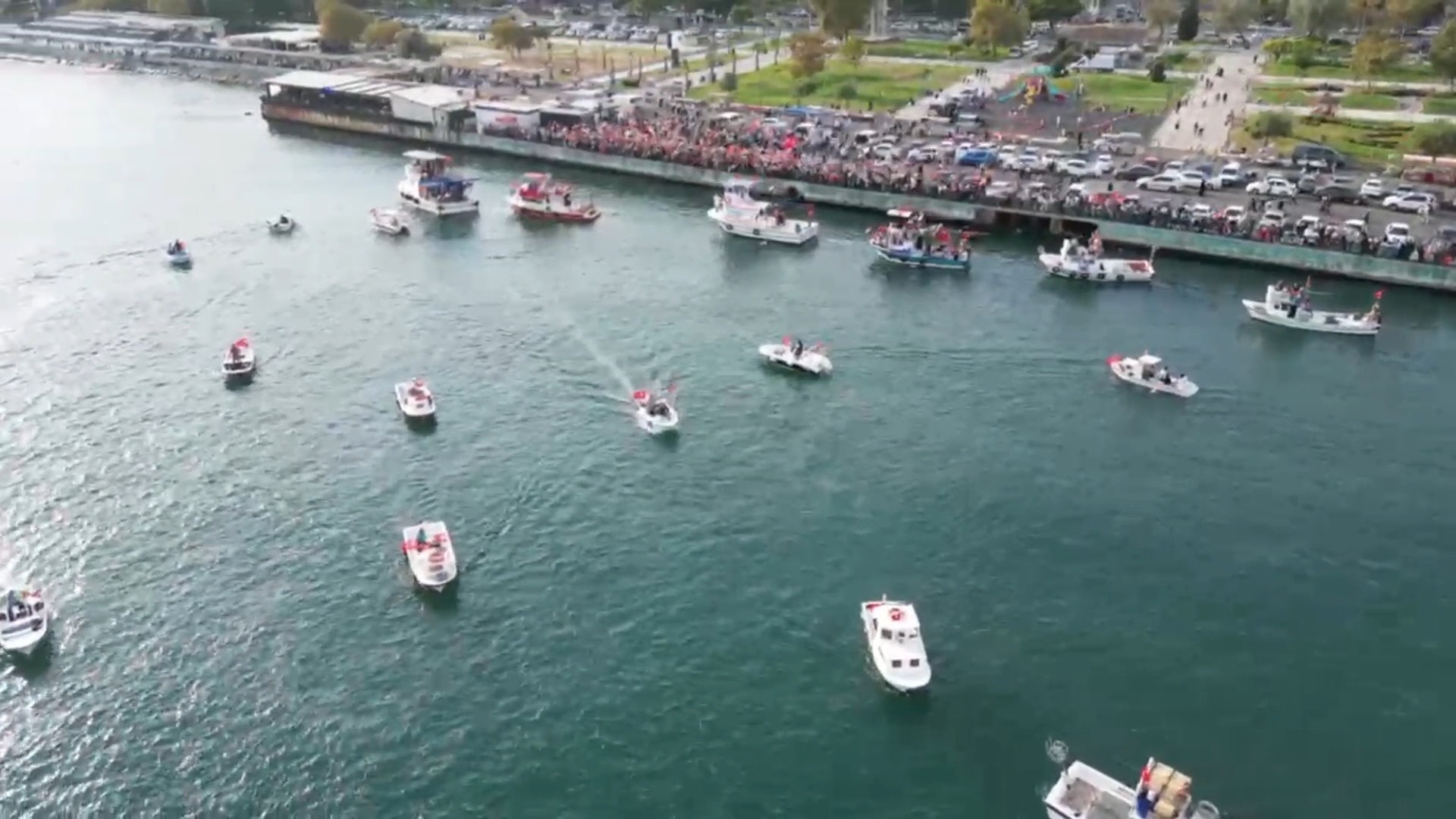 Tekirdağ’da Sumud filosuna destek