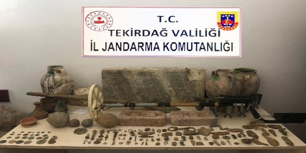 Tekirdağ'da tarihi eser kaçakçılığı operasyonu