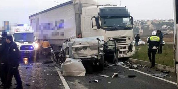 Tekirdağ'da TIR dehşeti! 10 yaralı
