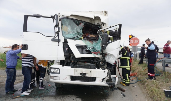 Tekirdağ'da trafik kazası: 1 yaralı