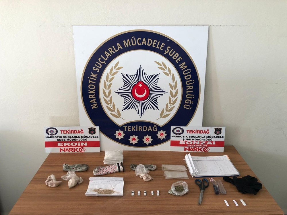 Tekirdağ’da uyuşturucu operasyonları 