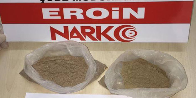 Tekirdağ'da uyuşturucu operasyonu! 293 gram eroin yakalandı