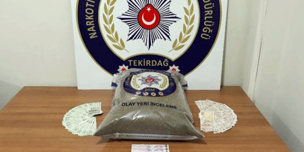 Tekirdağ'da uyuşturucu operasyonu! 5 kilo bonzai ile yakalandı