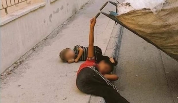 Tekirdağ'da yürek burkan görüntü! Uyurken bile bırakmadı