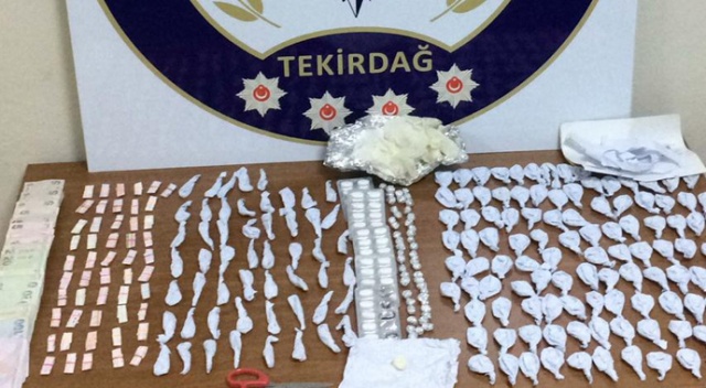 Tekirdağ'daki uyuşturucu operasyonunda 9 kişi gözaltında