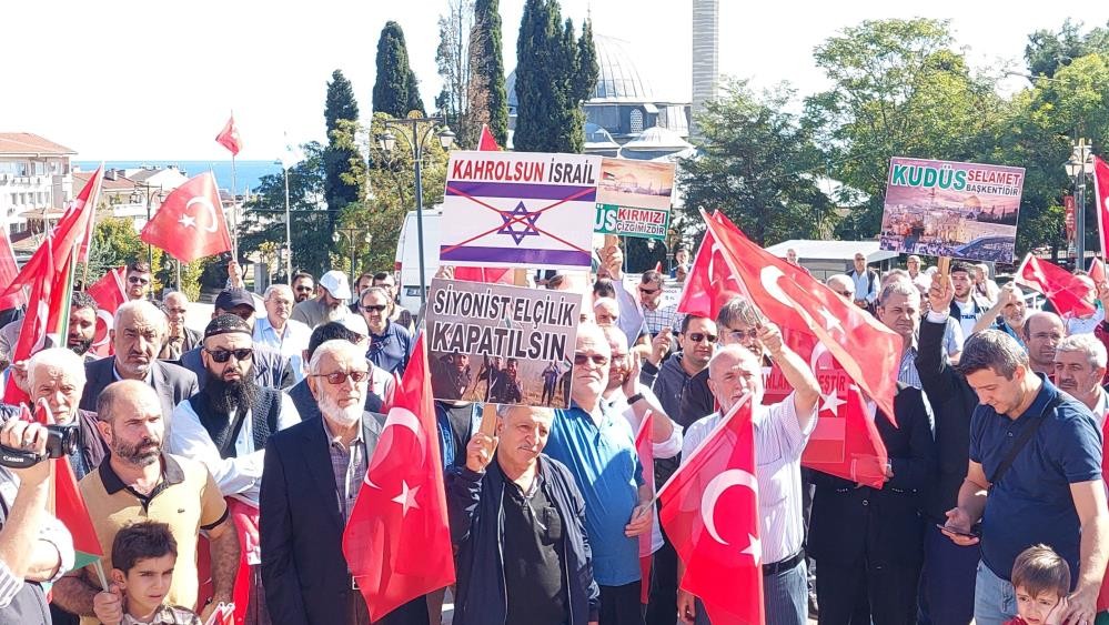 Tekirdağlılar Filistin için sokağa indi