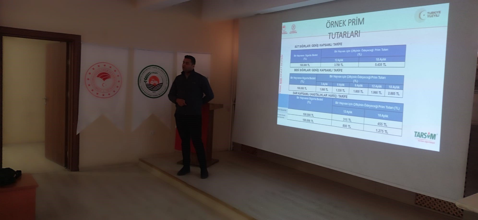 Tekman’da Çiftçilere Tarım Sigortaları Semineri düzenlendi