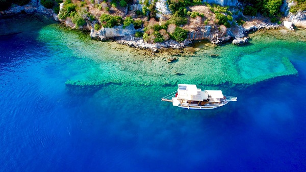 Tekne turlarının merkezi oldu! 1500 yıl önce denizin yuttuğu şehir