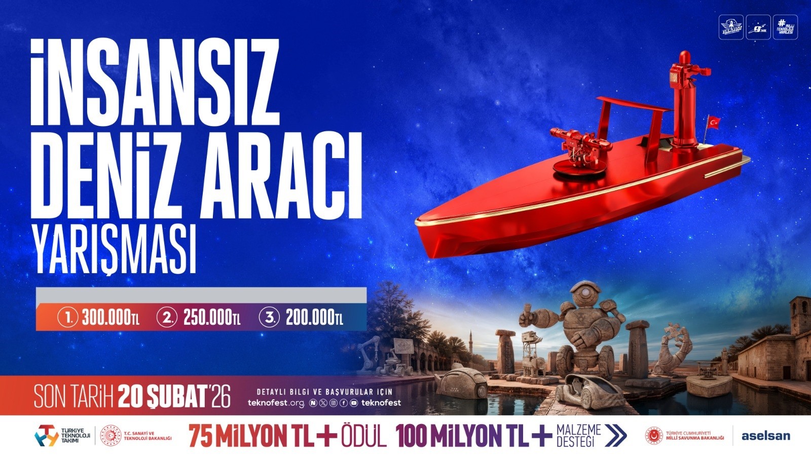 TEKNOFEST 2026 ile denizlerde otonom rekabet yaşanacak!