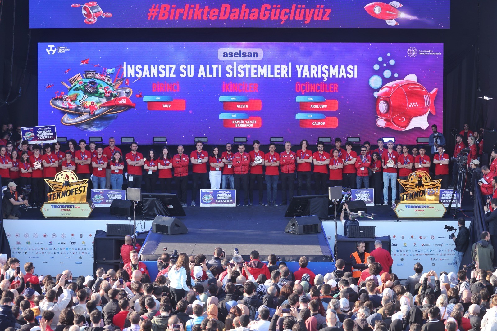 TEKNOFEST’te kıyasıya yarışan gençler ödüllerini aldı