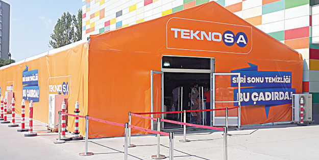 TeknoSA’dan indirim çadırı