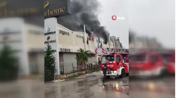 Tekstil fabrikasında yangın çıktı!