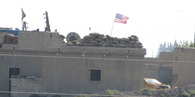 Tel Abyad'taki ABD bayraklarına ABD'den açıklama