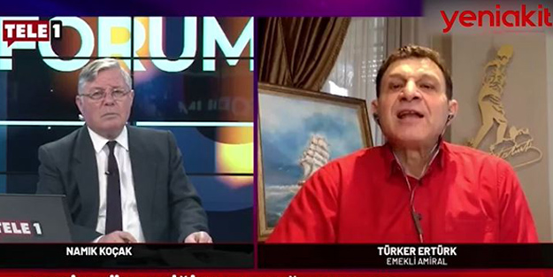 TELE1'de skandal! CHP'li emekli Amiral Türker Ertürk tehdit etti sunucu destek verdi: Bedelini biliyorlardır!