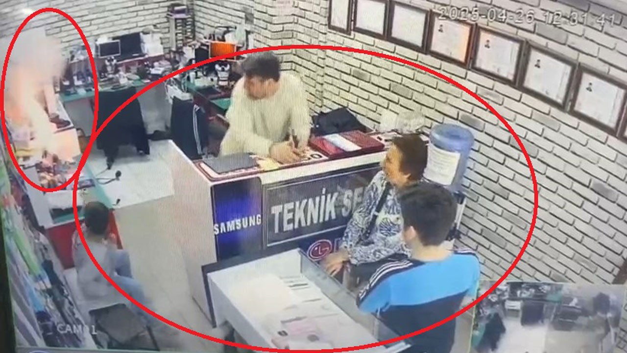 Telefon böyle alev aldı!