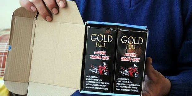 Telefon sipariş etti lastik tamir seti geldi