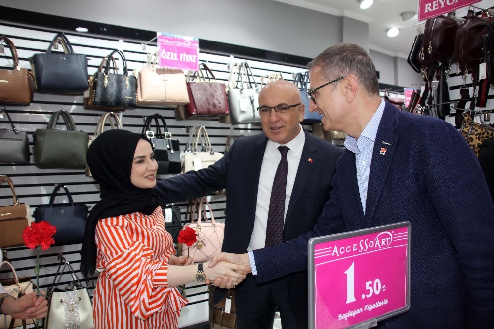 Tellioğlu’na çarşı esnafından yoğun ilgi 