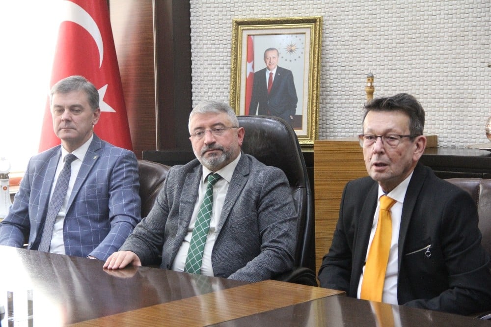 Telsiai ve Szarvas Belediye Başkanları’ndan Aşgın’a ziyaret 