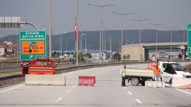 TEM 1 ay boyunca trafiğe kapatıldı