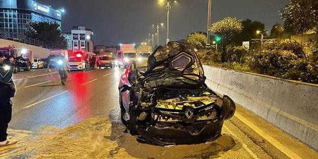 TEM bağlantı yolunda feci kaza