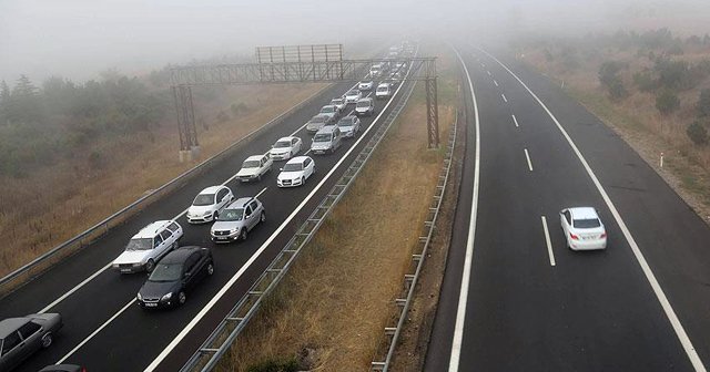 TEM otoyolunda bayram trafiği
