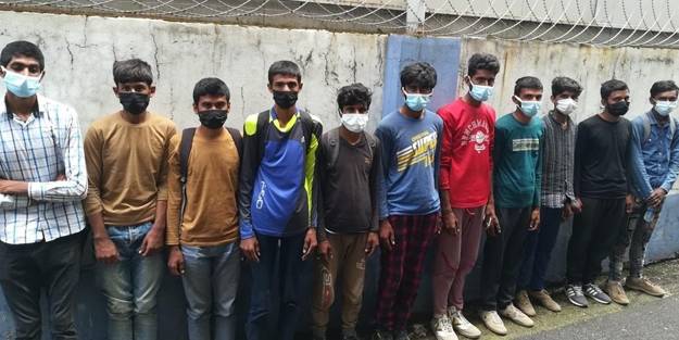 TEM Otoyolunda durdurulan otobüste 11 göçmen yakalandı