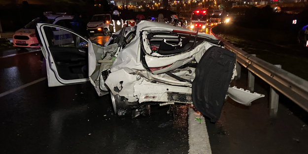 TEM Otoyolu'nda kaza, kaza getirdi!