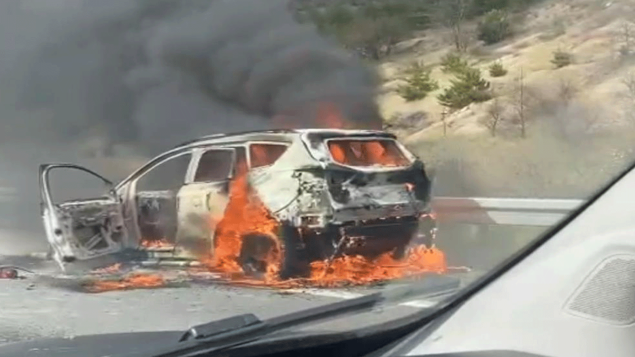 TEM Otoyolu'nda korku dolu anlar