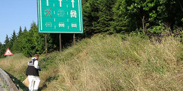 TEM Otoyolu'nda korkunç olay! Çürümüş ceset bulundu