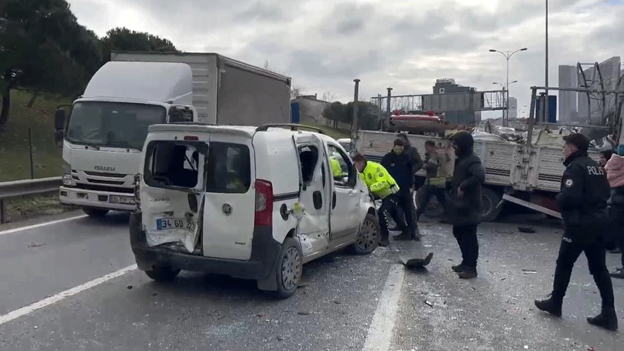 TEM otoyolunda zincirleme kaza